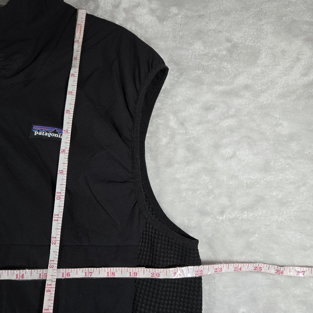Patagonia Nano Air Light Hybrid Vest Men Size L Large Black Waffle Grid Full Zip - Picture 8 of 10